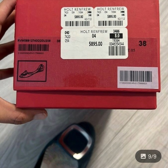 ROGER VIVIER Ballerine Chips Suede d'Orsay Flat - Picture 6 of 14